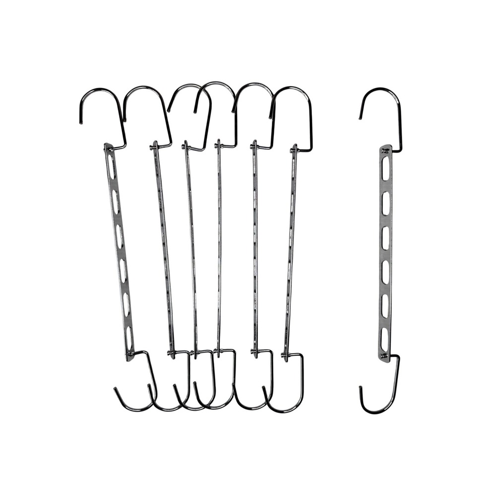 6 Metal Magic Hangers Closet Organizer Storage Solutions Space Saving Hooks NEW